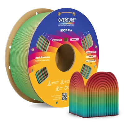Overture PLA Rock Rainbow - Photo by Overture