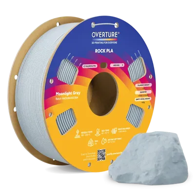 Overture PLA Rock Moonlight Gray - Photo by Overture