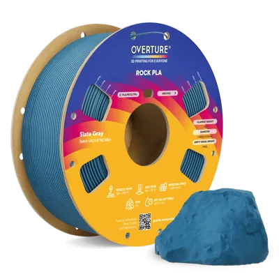 Overture PLA Rock Slate Gray - Photo by Overture