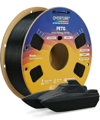 Overture PETG Standard Black - Photo by Overture