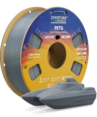 Overture PETG Standard Light Gray - Photo by Overture