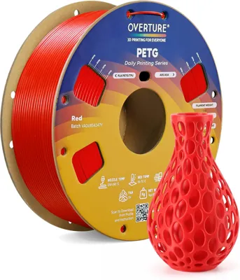 Overture PETG Standard Red - Photo by Overture