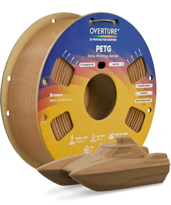 Overture PETG Standard Brown - Photo by Overture