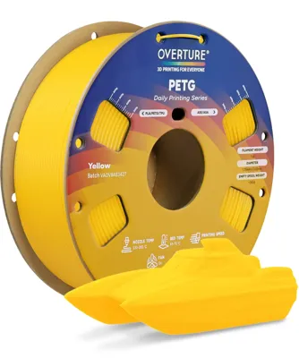 Overture PETG Standard Yellow - Photo by Overture