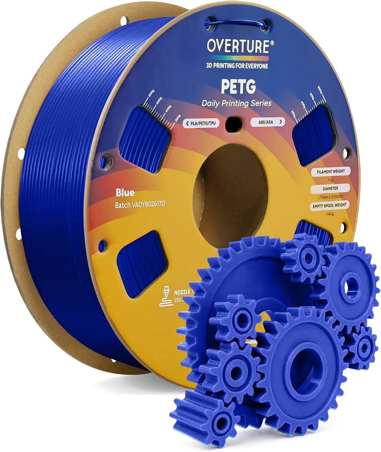 Overture PETG Standard Blue - Photo by Overture