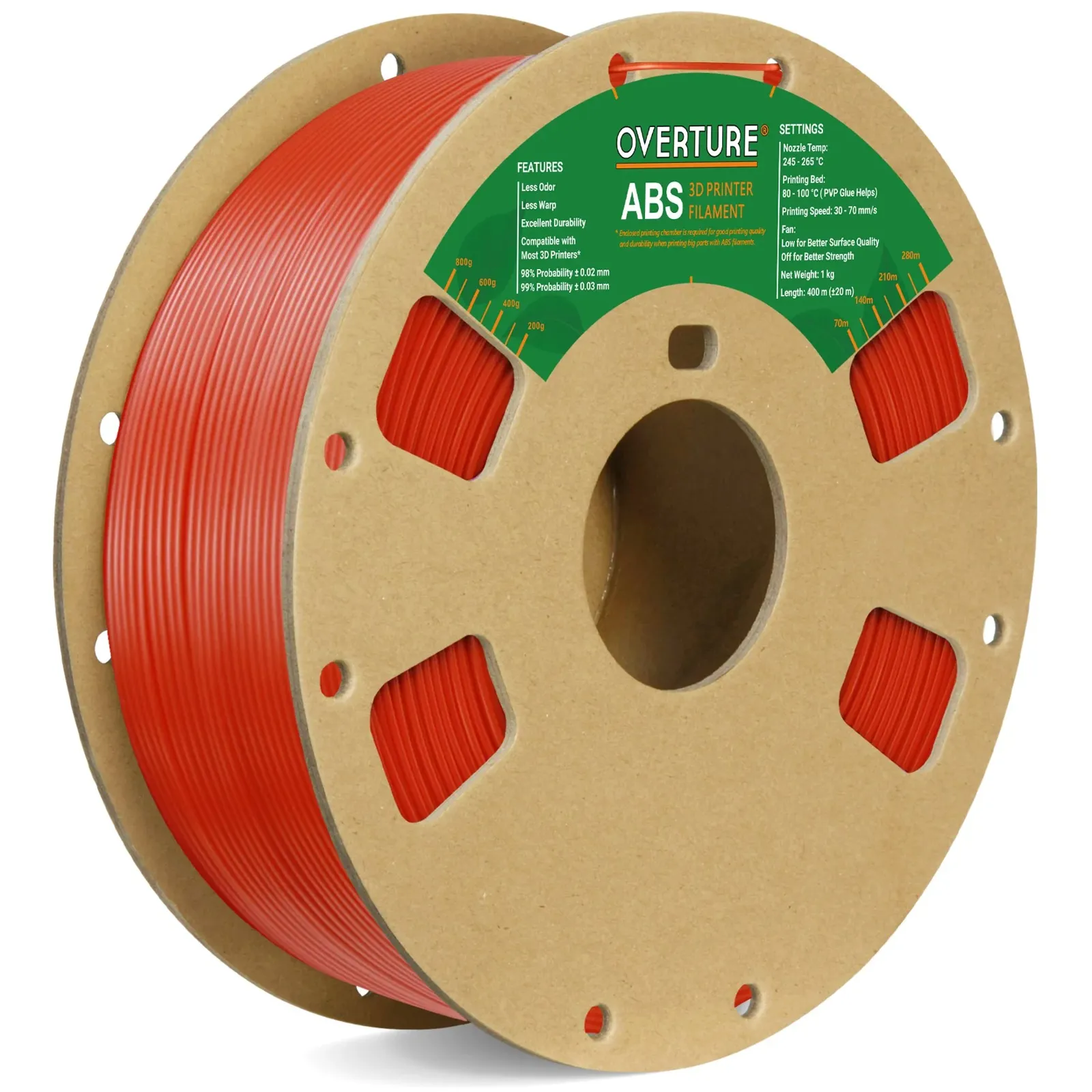 Overture ABS Standard Dark Red - Photo by Overture