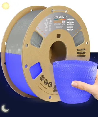 Overture TPU High Speed TPU 95A Luminous Electric Indigo - Photo by Overture