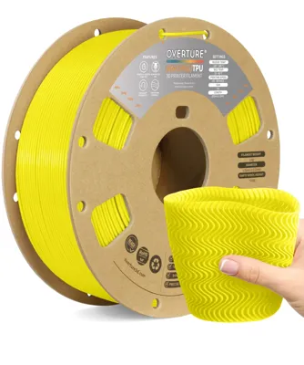 Overture TPU High Speed TPU 95A Neon Yellow - Photo by Overture