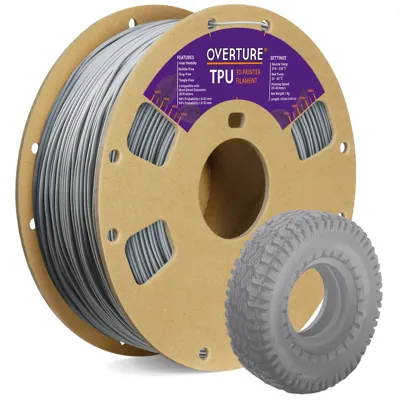 Overture TPU 95A Matte Gray - Photo by Overture