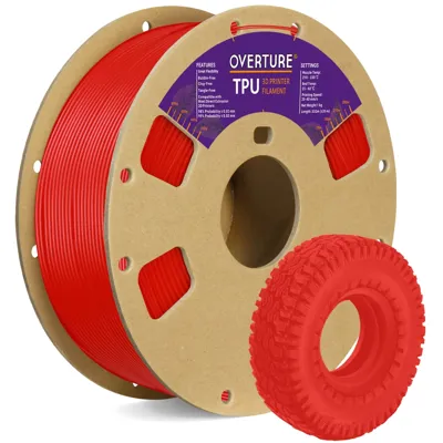 Overture TPU 95A Red - Photo by Overture