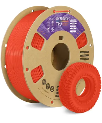 Overture TPU 95A Neon Red - Photo by Overture