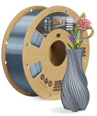Overture PLA Silk Gray - Photo by Overture
