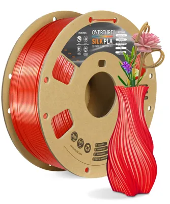 Overture PLA Silk Fresh Red - Photo by Overture