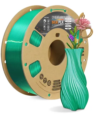 Overture PLA Silk Green - Photo by Overture