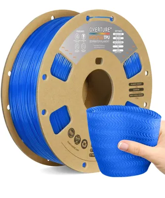 Overture TPU High Speed TPU 95A Transl Blue - Photo by Overture
