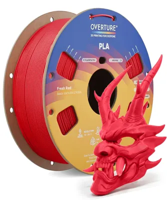 Overture PLA Standard Fresh Red - Photo by Overture