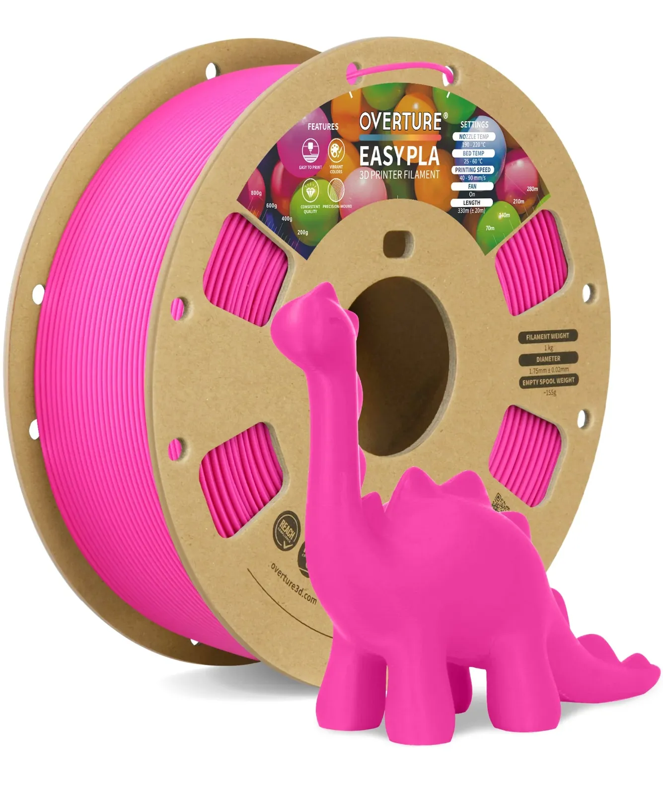 Overture PLA Easy Magenta - Photo by Overture